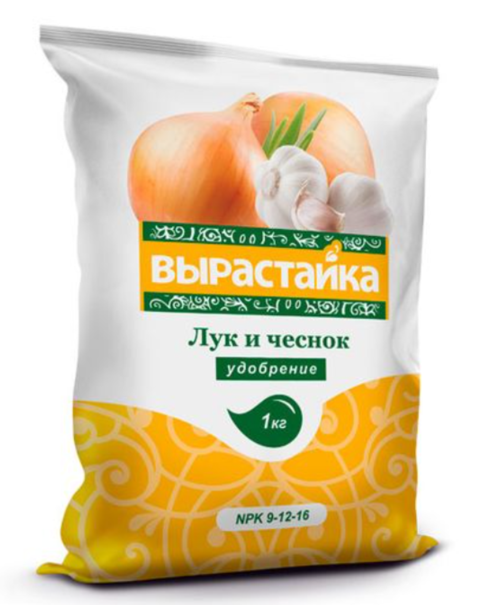 Удобрение комплексное- Лук,Чеснок "Вырастайка"1кг/25шт.уп