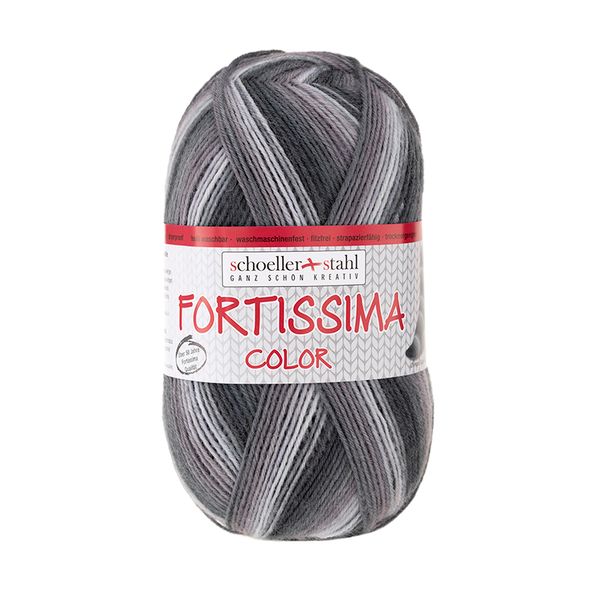 Пряжа Austermann (Аустерманн) Fortissima Socka 4-fach color / уп.5 мот. по 100 г, 420м, зима