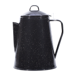 Кофейник Mil-Tec Kaffeekanne Emaille mit Percolator schwarz