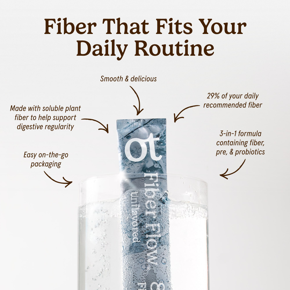 Organic Traditions, Fiber Flow™, без добавок, 12 стиков по 9 г (0,32 унции)