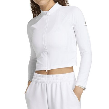 Женская теннисная футболка с длинным рукавом Adidas Techfit Long Sleeve Pro - white