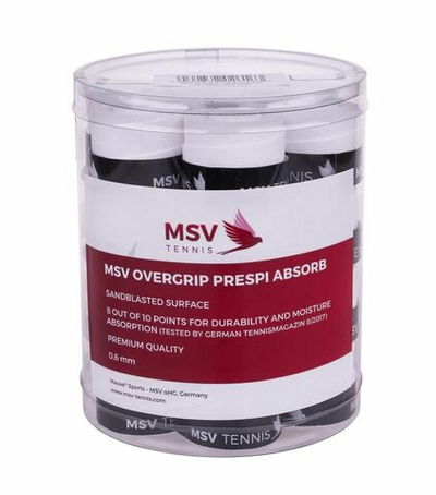 Теннисные намотки MSV Prespi Absorb Overgrip white 24P