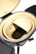 Керамический угольный гриль Primo Oval Family All-In-One, 38х56 см, с ножками и столиками