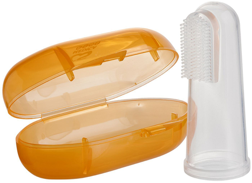 Силиконовая детская зубная щетка на палец CS Medica Kids CS-502