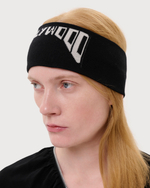 RICK OWENS DRKSHDW ПОВЯЗКА НА ГОЛОВУ С ЛОГОТИПОМ ЧЕРНАЯ HOLLYWOOD