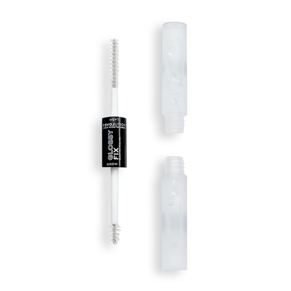 Гель для бровей и ресниц 2 в 1 прозрачный Revolution Gel For Eyebrows Glossy Fix