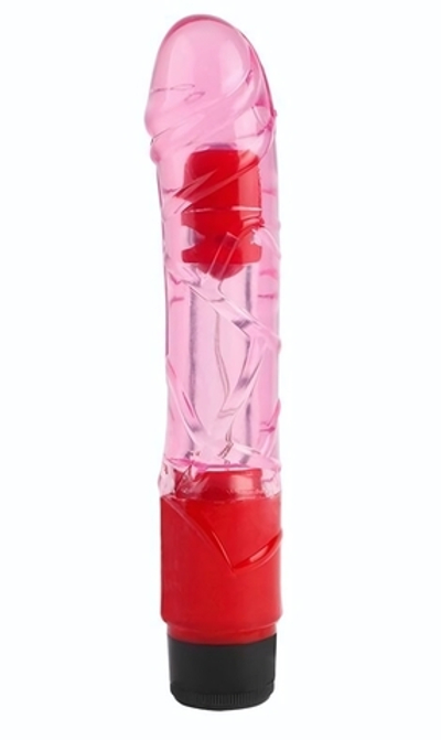 Розовый вибратор-реалистик 9 Inch Realistic Vibe - 22,3 см. (Цвет: розовый)