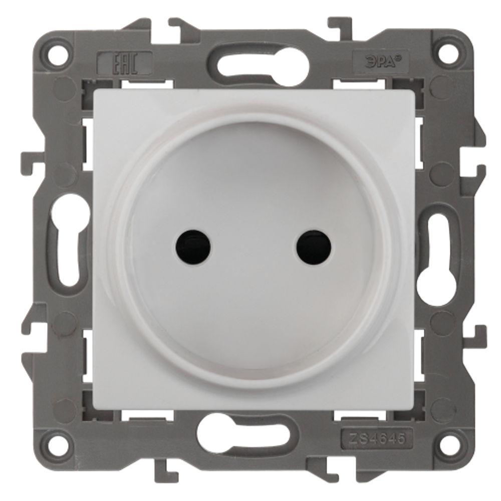 Розетка ЭРА Elegance 14-2105-01 2P 16A-250В IP20 белый | Эра Elegance