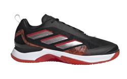 Женские теннисные кроссовки Adidas Avacourt Clay - core black/taupe met/better scarlet