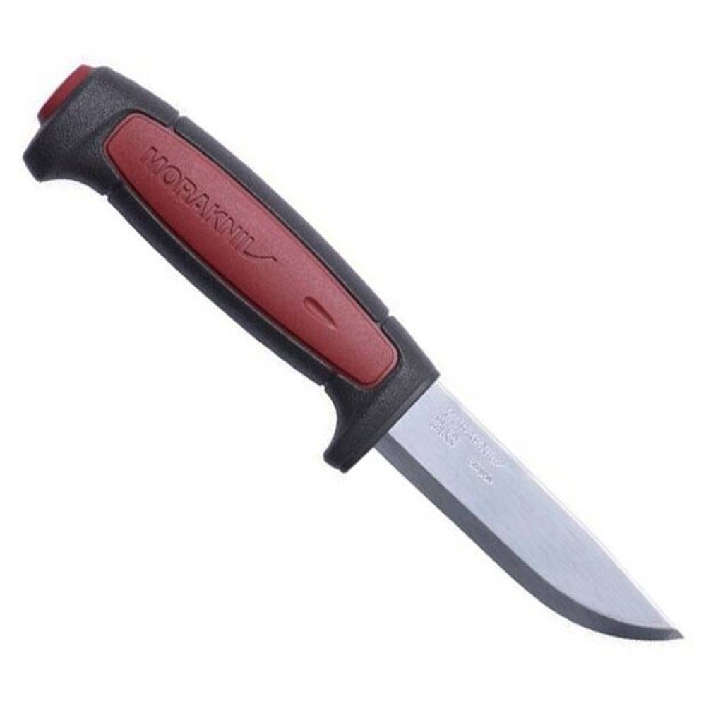Нож Morakniv Pro, универсальный/строительный, углеродистая сталь, клинок 91мм, бордовый