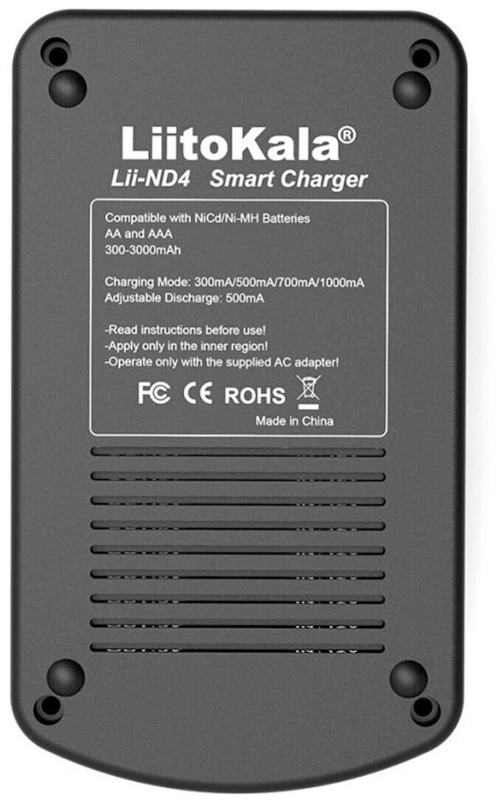 Аккумуляторная батарея LiitoKala Lii-ND4 NiMH/Cd 1,2 в AAA с ЖК-дисплеем и проверкой емкости аккумуляторов 9 В