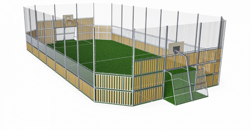 Площадка MUGA, 12x24, высокая - WPC