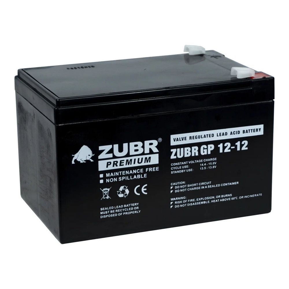Аккумулятор ZUBR GP12-12 ( 12Ач / 12В ) AGM