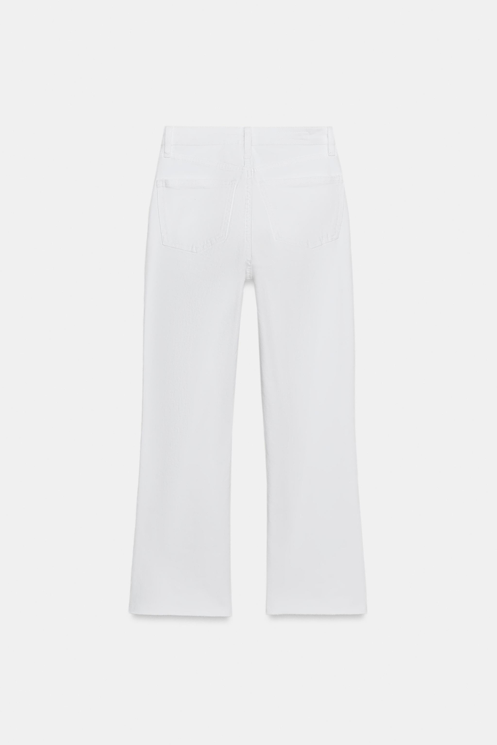 ДЖИНСЫ TRF CROPPED FLARE С ВЫСОКОЙ ПОСАДКОЙ И ПРИНТОМ В ГОРОШЕК — ZARA