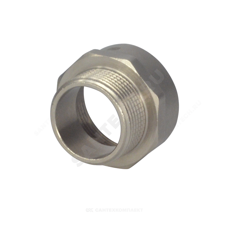 Переход латунь никель Ду 32х20 (3/4"х1 1/4") ВР/НР SantechSystems