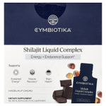 Cymbiotika, жидкий комплекс с мумие, фундук и какао, 26 пакетиков в жидкой форме, по 10 мл (0,3 жидк. унции)