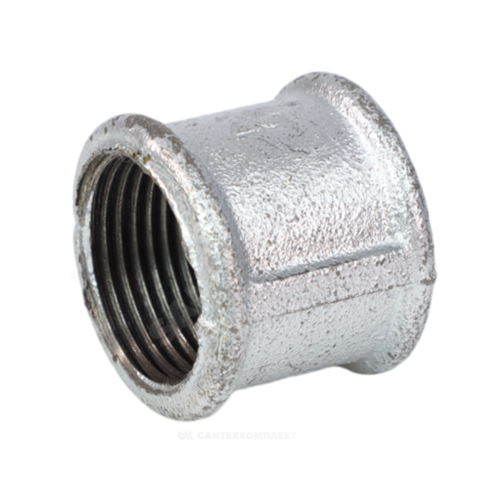 Муфта прямая чугун оц Ду 40 (1 1/2") ВР Fittex