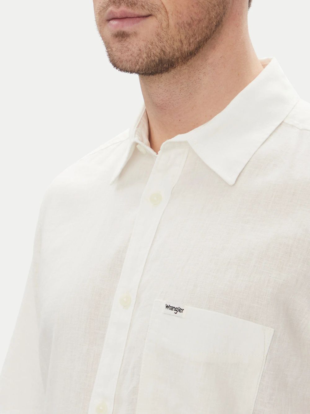 Рубашка мужская WRANGLER SS 1 PKT SHIRT WHITE