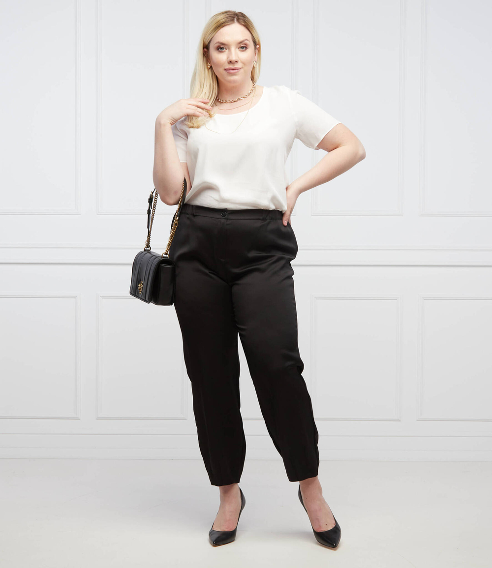 сатиновые брюки rende plus size Persona by Marina Rinaldi - черный(1131142)