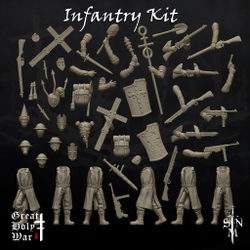 Миниатюра Trench Crusade Great Holy War Infantry Kit