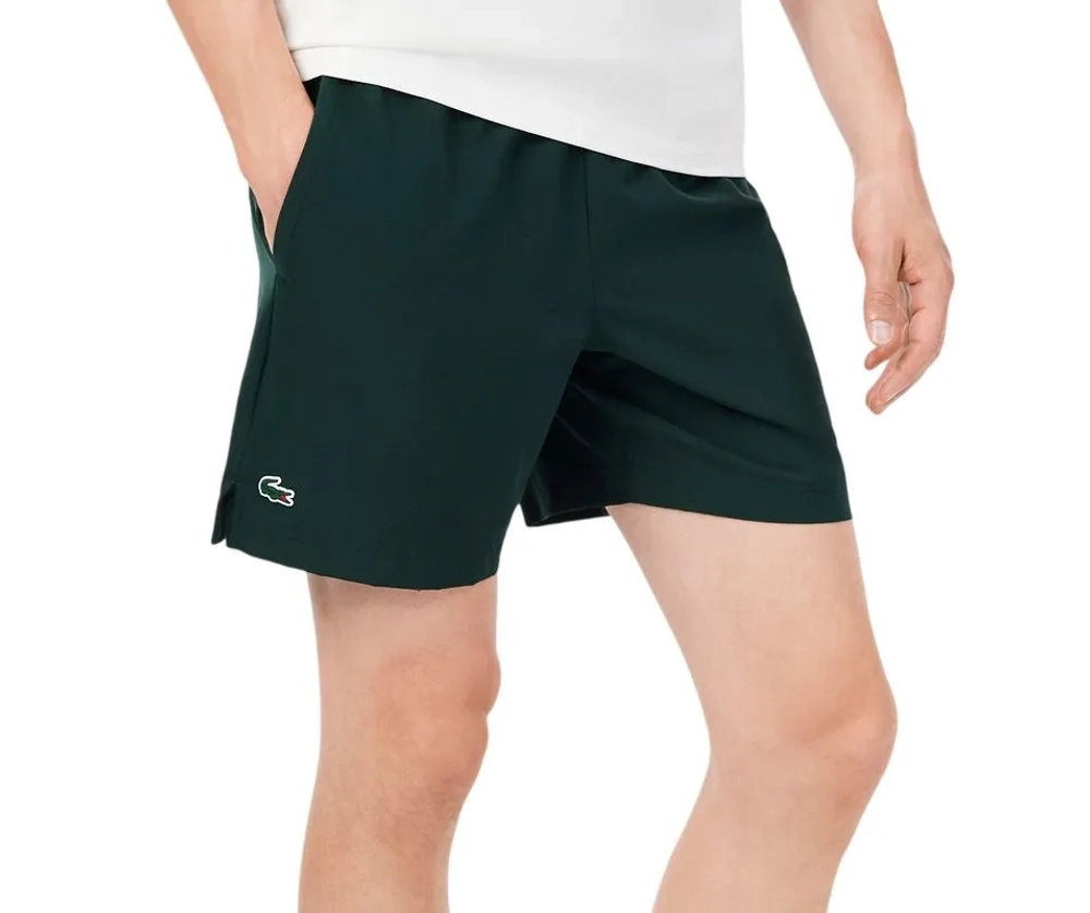 Мужские теннисные шорты Lacoste Ultra Dry Reflective - sinople green