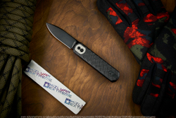 Нож Vosteed Corgi сталь 14C28N Black Stonewash рукоять Black Micarta-Frag