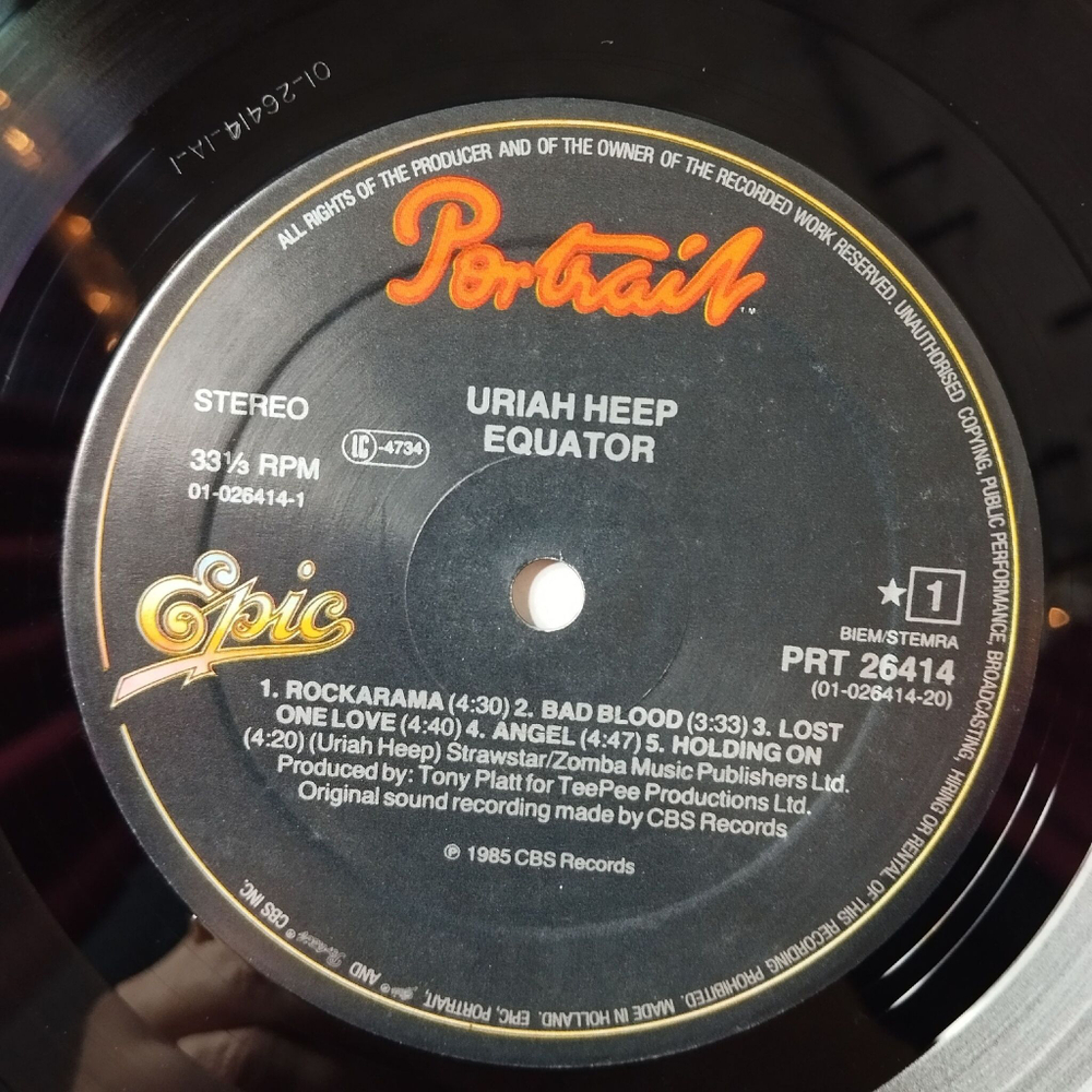 Винтажная виниловая пластинка LP Uriah Heep Equator (Germany 1985)