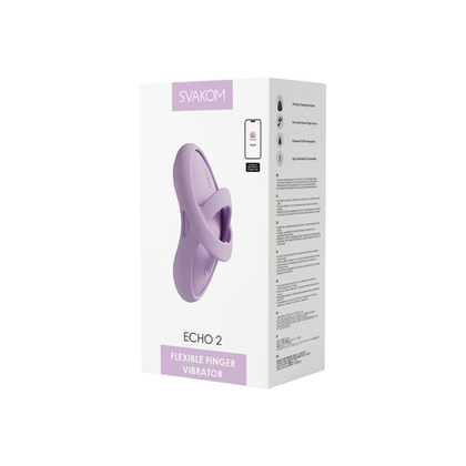 Svakom Echo 2 - Вибромассажёр на пальцы с функцией нагрева