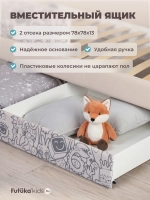 Кровать детская 160х80 с бортиком и ящиком Майло Арт