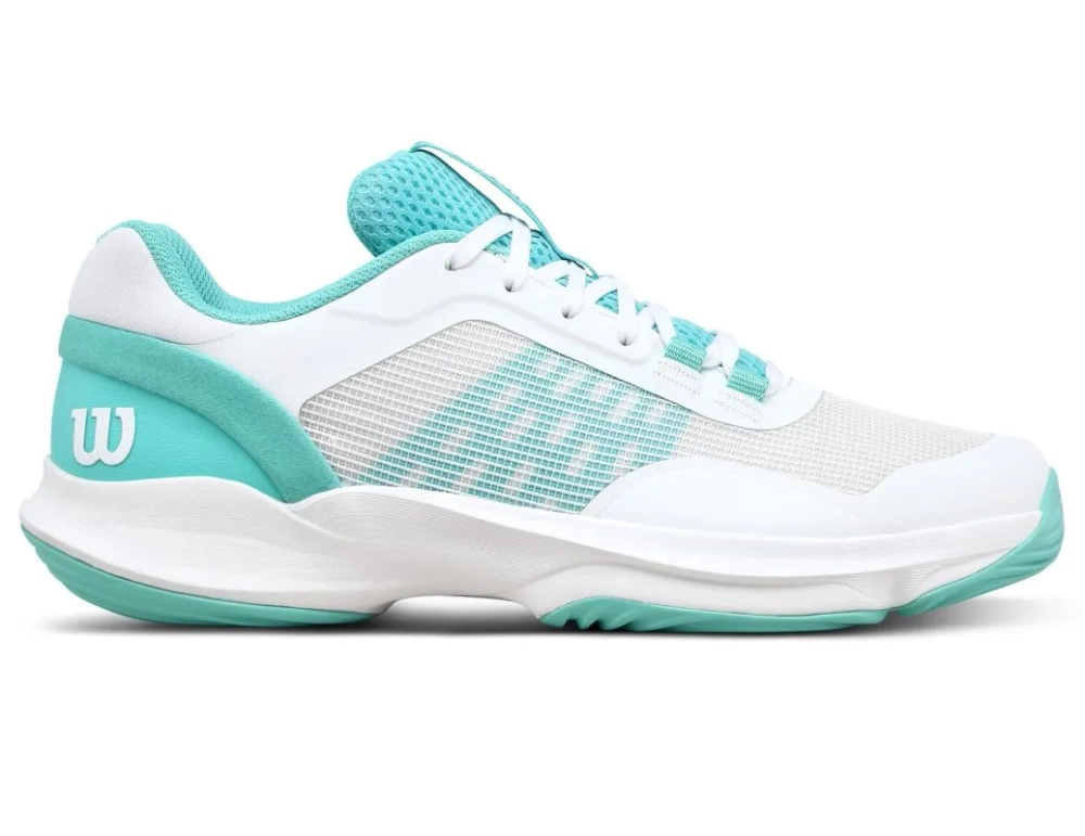 Женские кроссовки для Падел Wilson Hurakn Pro V2 - white/white/turquoise