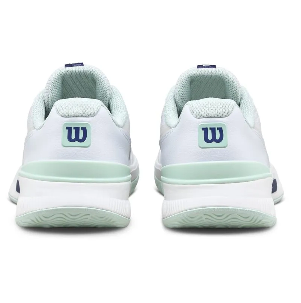Детские теннисные кроссовки Wilson Intrigue Pro JR - white/bay/skip blue
