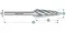 Коронка алмазная RIDGID, 22x300 мм, хвостовик 1/2″, арт. 52636