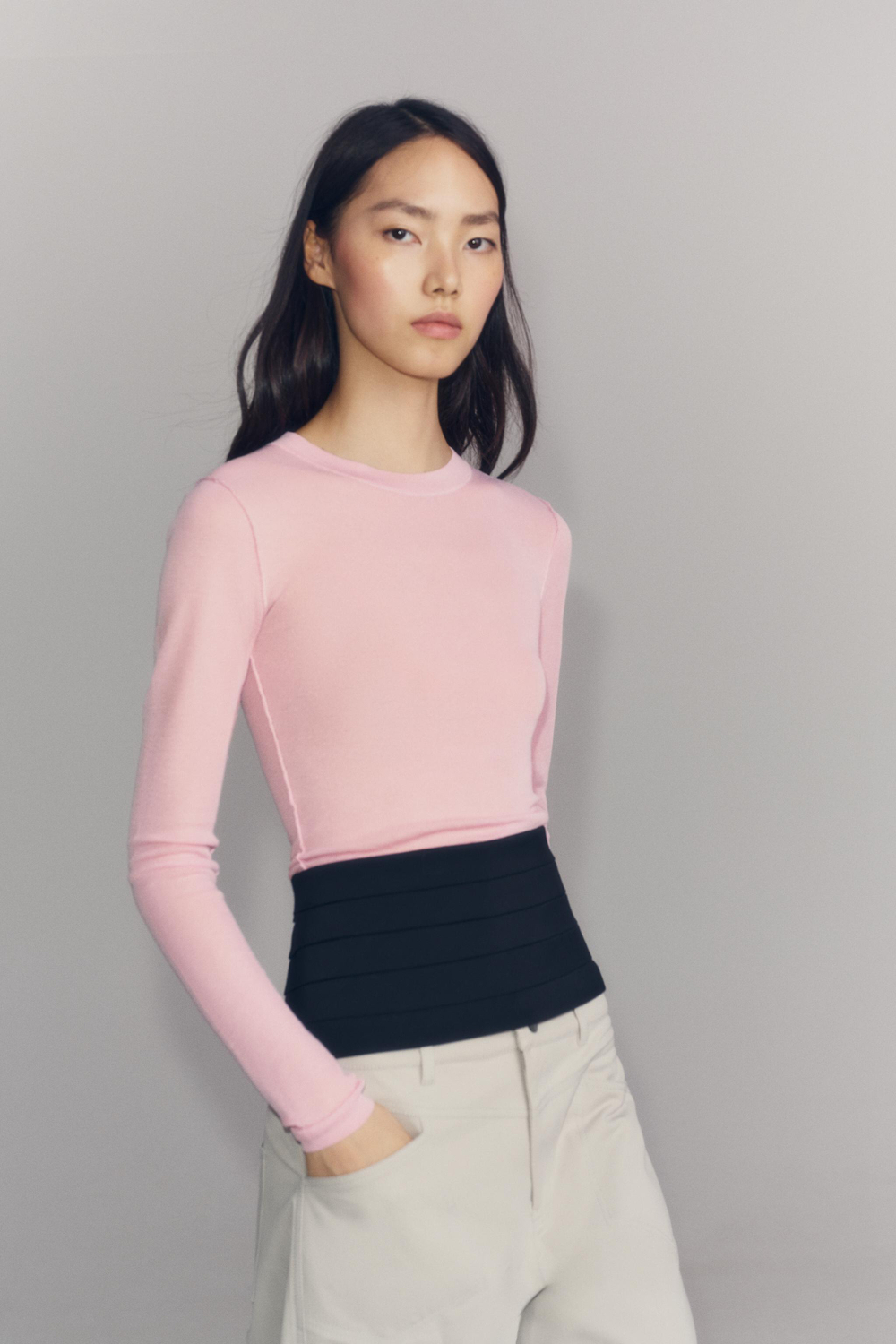 ДЖЕМПЕР В ПОЛОСКУ ТОНКОЙ ВЯЗКИ — ZARA