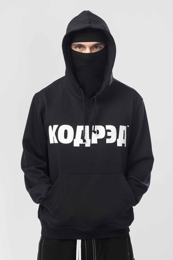Худи Base Hoodie Wide Summer Лого ТМ Антрацит/Белый принт КОДРЭД - фото 3