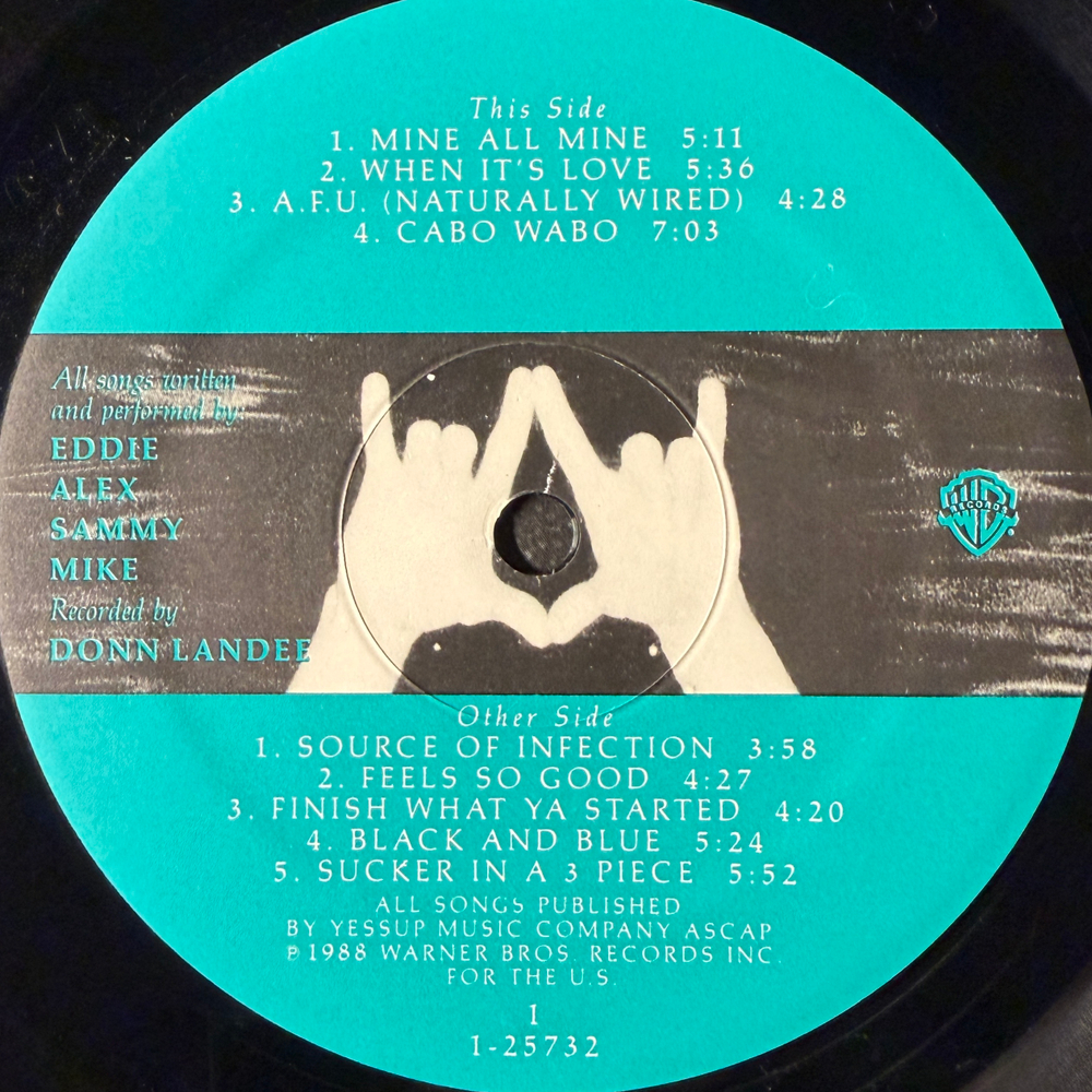 Van Halen ‎– OU812 (США 1988г.)