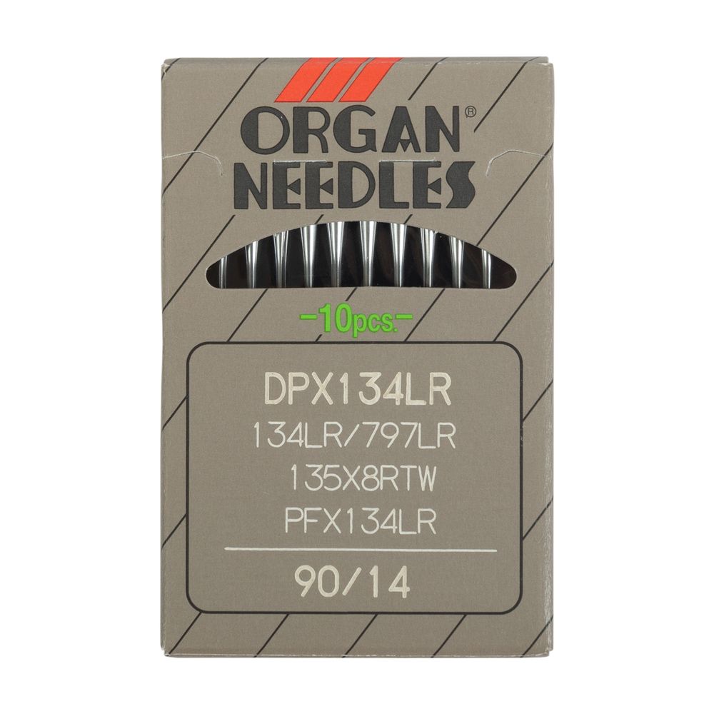 Иглы для промышленных швейных машин Organ 134 LR, 10 шт, 090