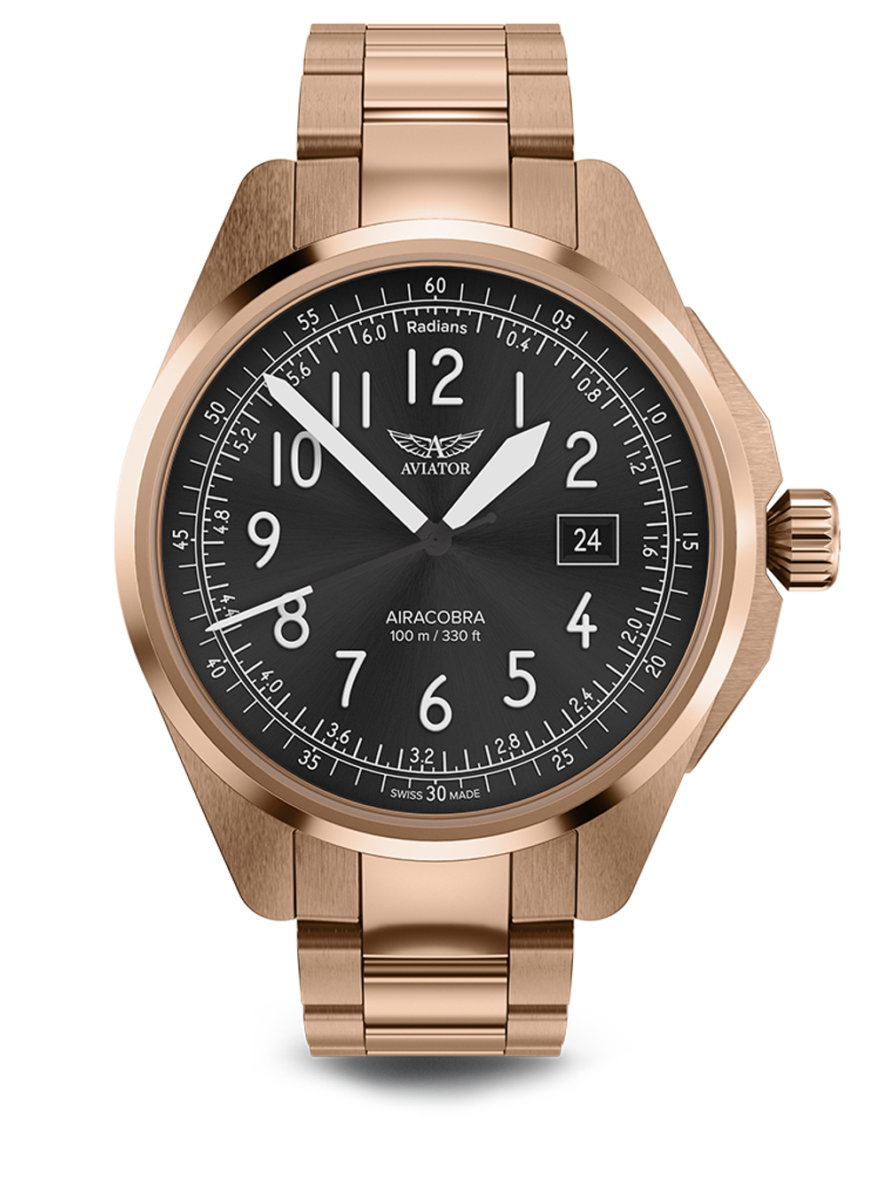 Чаcы кварцевые AVIATOR AIRACOBRA TYPE A V.1.38.2.322.5 мужские