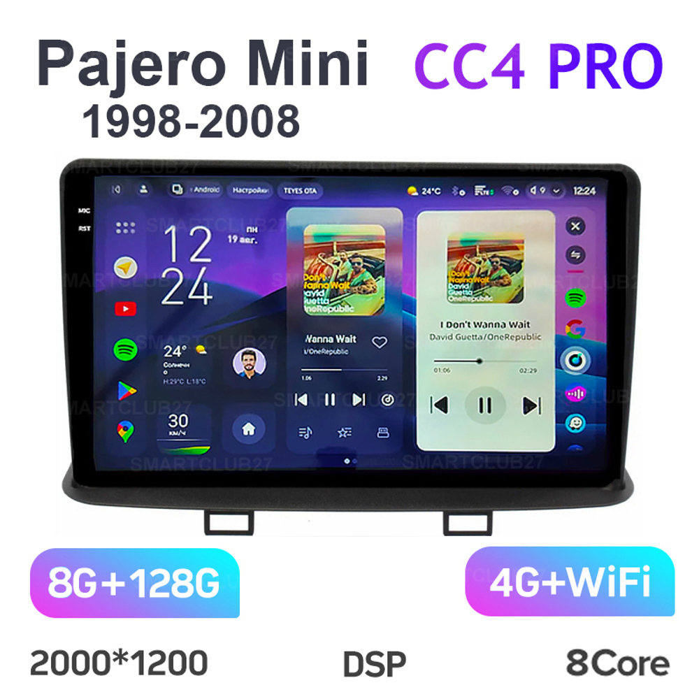 Teyes CC4 Pro 9" для Mitsubishi Pajero Mini 1998-2008