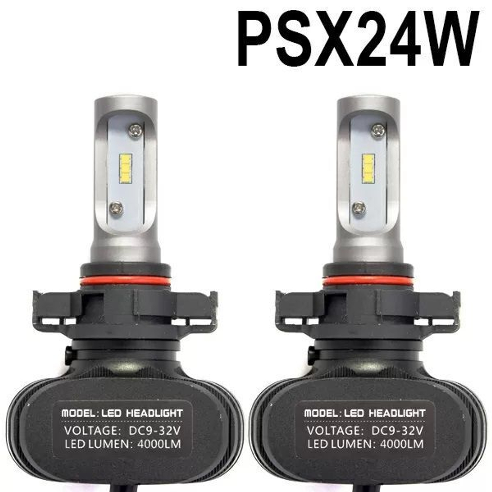 Светодиодные лампы PSX24W LED S1, 6000K 12v (комплект, 2шт)