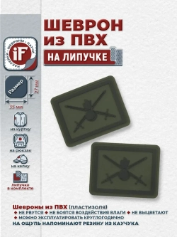 Шеврон Петлицы Сухопутные войска" МО РФ полевой
