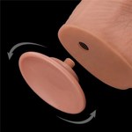 Фаллоимитатор с мошонкой Sliding Skin с двойным покрытием (34 см)