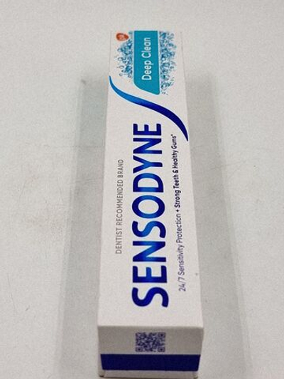 Зубная паста Sensodyne Deep Clean для чувствительных зубов с фтором (1450 ppm), 75 мл