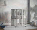 Кроватка детская Incanto Stella 11в1 с маятником серый