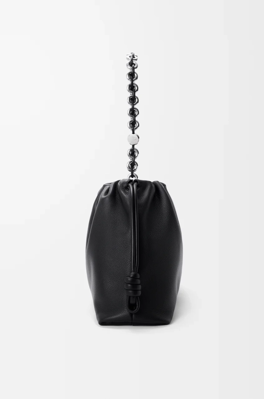 Loewe Большая сумка Flamenco из зернистой телячьей кожи, черный