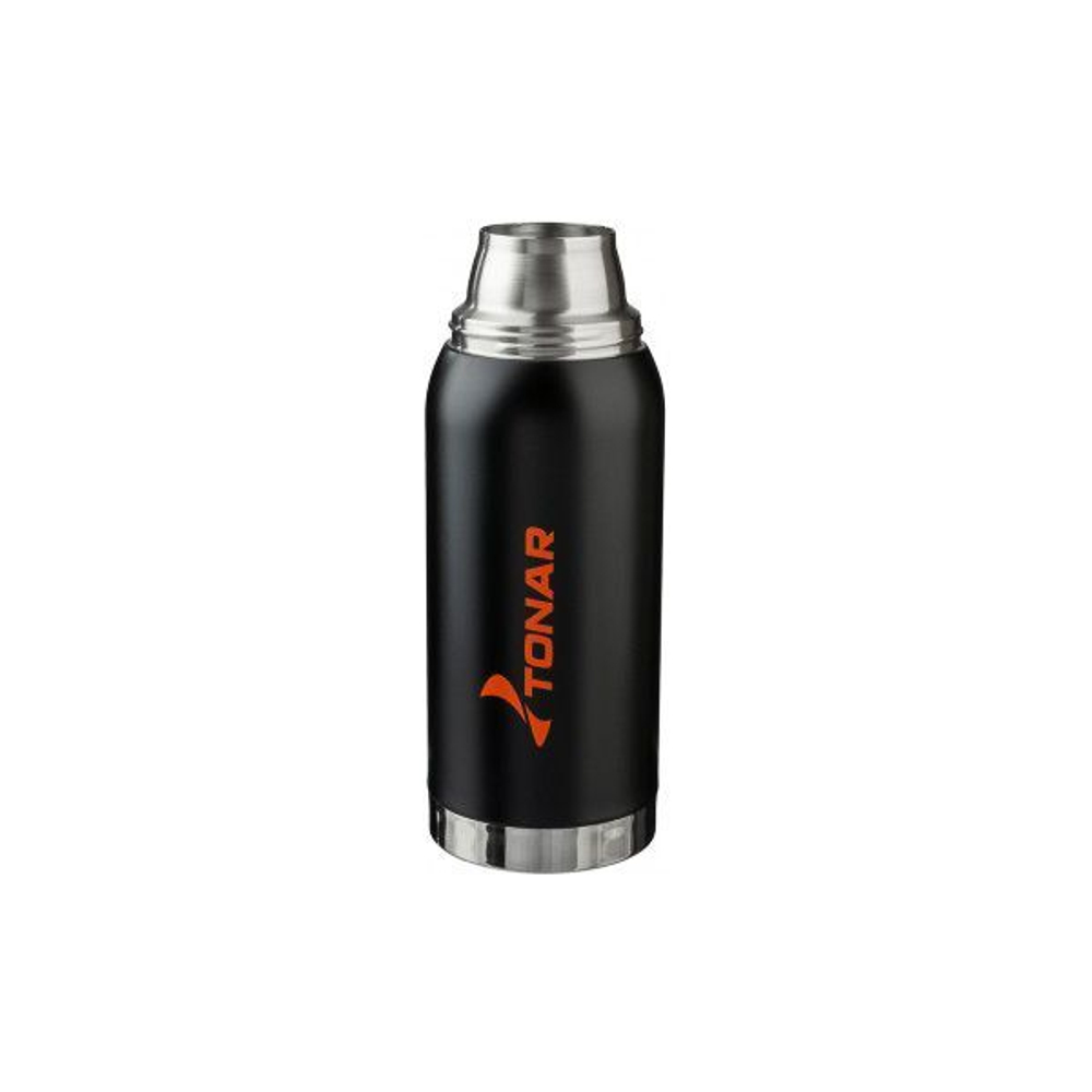 Термос TONAR (HS.TM-039C) 1000ML черный (2 крышки-кружки, чехол)