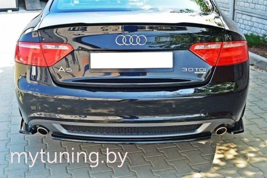 Накладки на бампер задний V.3 для AUDI A5 Coupe S-Line (07-11)