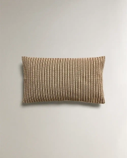 ZARA HOME НАВОЛОЧКА ДЛЯ ДЕКОРАТИВНОЙ ПОДУШКИ С УЗОРАМИ, КОРИЧНЕВЫЙ