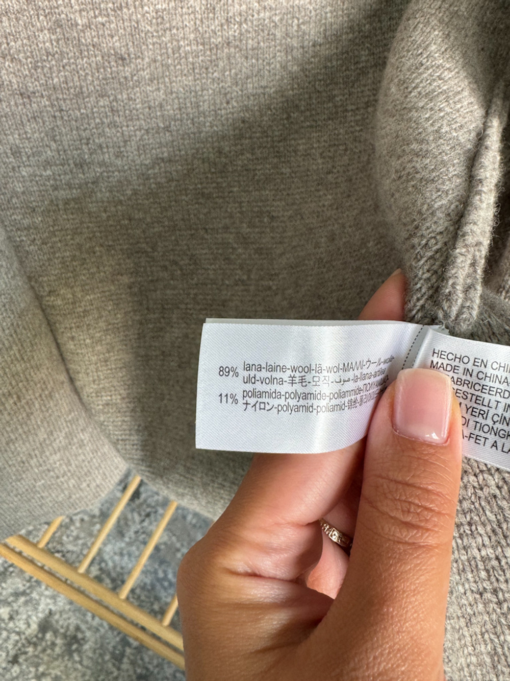 Шерстяной вязаный жакет Zara,  S