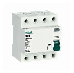 УЗО DEKraft 4П 32А/30мА 00591