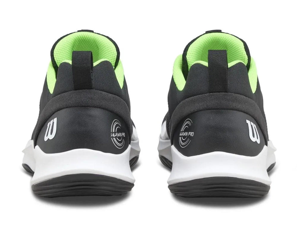 Мужские кроссовки для Padel Wilson Hurakn Pro V2 - black/white/green gecko